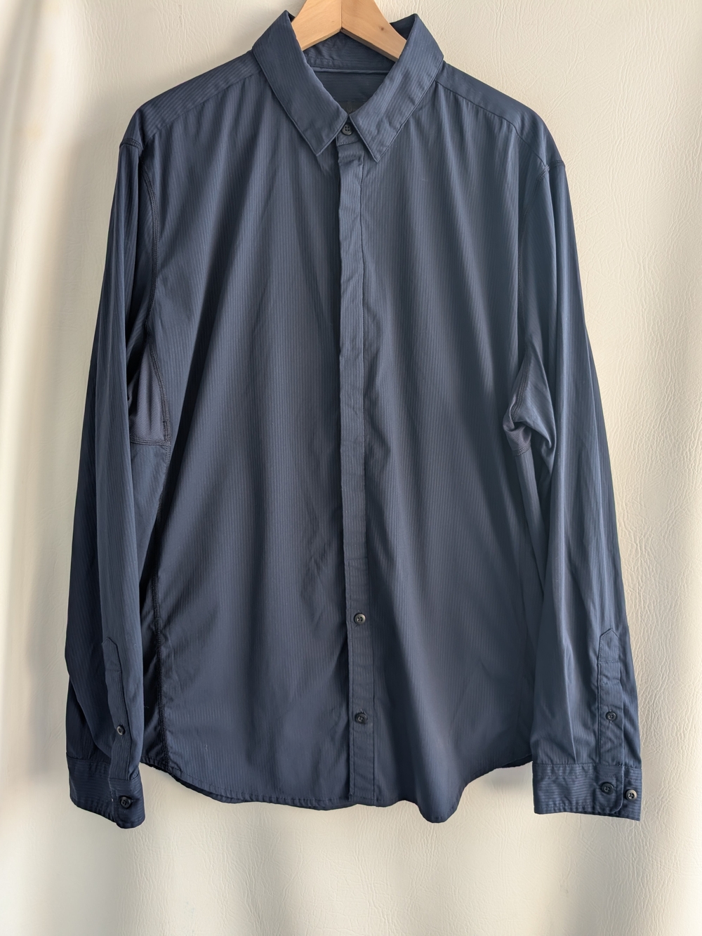 Lululemon Navy Classic Long-Sleeve Dress Shirt - XXL